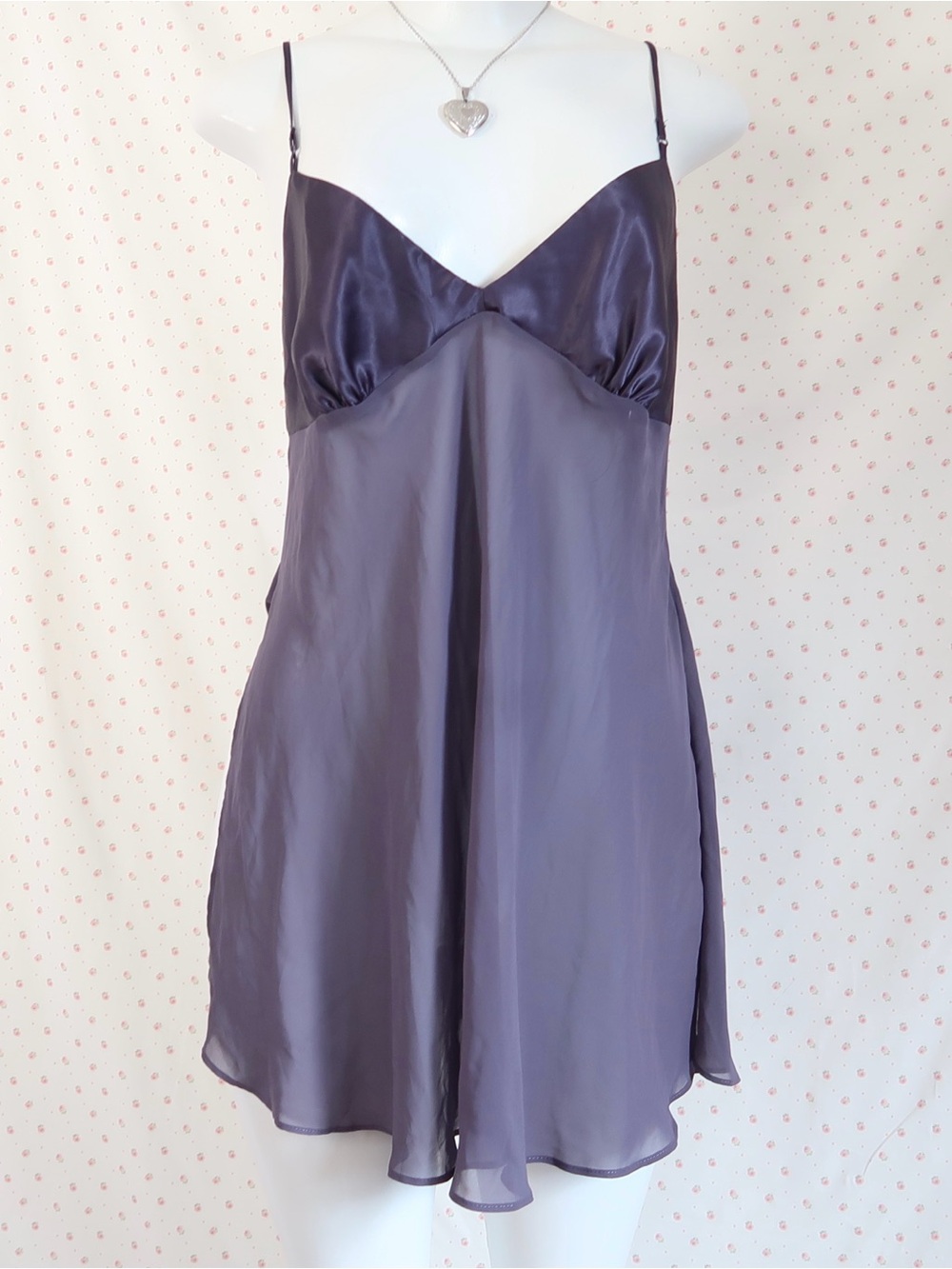 Victoria's Secret Purple Satin Slip Chemise
